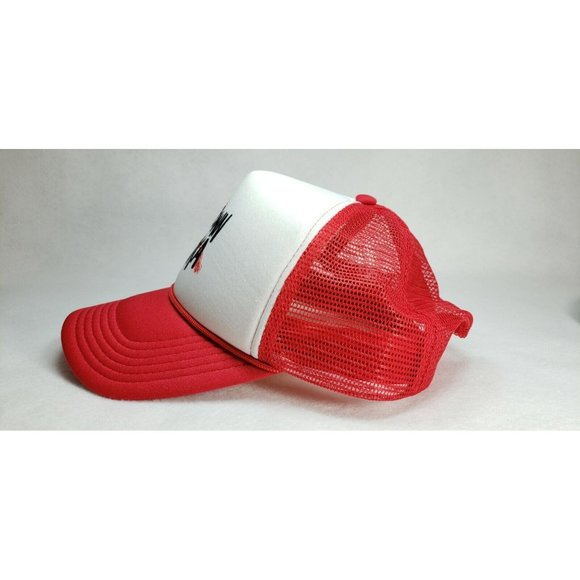 Sucktown Alaska (C.Dirkes) RED Mesh Foam Trucker Hat Rope 5-Panel Snap Back Cap - Picture 3 of 7